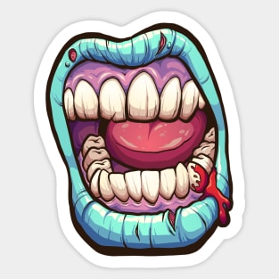 Zombie mouth Sticker